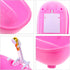 Set 12'' Toyvian Toy Bathtub for Dolls, Baby Doll Real Working Bath Electric Bathtub with Shower and Faucet Pretend