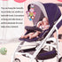 D-KINGCHY Baby Car Seat Stroller Plush Hanging Rattle Toys, Newborn Crib Bed Toy with Teether (Butterfly)