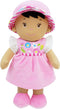 June Garden 12" Soft Dolly Malorie, Pink Dress - Stuffed Soft Baby Doll Gift for 1 2 3 Year Old Girls