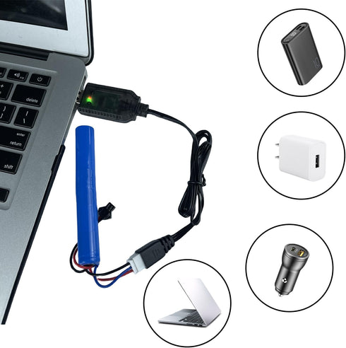 BaiWeiDun 7.4V XH-3Pin 7.4V USB Charger Cable with Plug Universal Compatible RC Car RC Plane RC Tank RC Boat and Other