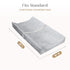 Grey Wavy Plush Changing Pad Cover by Delta Children