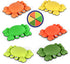 3 4 5 6 7+ TOPNEW Stepping Stones for Kids, Non-Slip Balance Stepping Stones for Promoting Children's Coordination