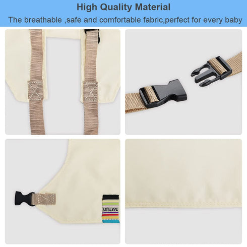 Lychee Harness Seat for High Chair Baby Feeding Safety Seat with Strap, Toddler Booster Harness Belt Portable Dining