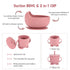 Losecu Set|Baby Set Silicone Feeding Led Weaning Supplies|Suction Plate Bowl with Bib, Spoon, Fork, Sippy Cup|Feeding
