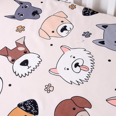 Girls,2 Pack Soft Doggy Cute Puppy Doggies Printed Fabric Crib Sheet for Boys Crib Mattress Sheets or Toddler Bed