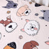 Girls,2 Pack Soft Doggy Cute Puppy Doggies Printed Fabric Crib Sheet for Boys Crib Mattress Sheets or Toddler Bed