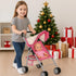 18" 2 fash n kolor My First Doll Stroller with Basket - Pink Off-White Foldable Doll Stroller - Fits Upto Dolls, Free