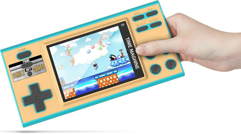 Kids Handheld Game with 200 Video Games, 16 Bit Travel Toys, 3 Inch Screen Electronic Learning Game System for Boys and