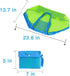 Extra Large Mesh Beach Sand Toy Bags, Foldable Totes Quick Dry Net Tote for Kids, Storage Picnic Backpack