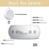 Box,32.5 Inch (2 Modes,360Adjustable,100% Crib Mobile Arm with Music White Crib Mobile Stand,Wooden Mobile Arm for Crib