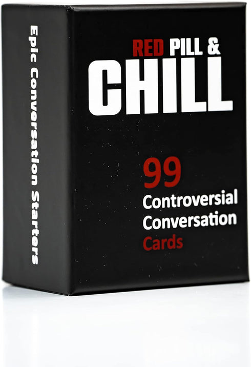 Red Pill & Chill: Card Game - 99 Conversation Starter Questions for Deeper Connection with Partner or Friends