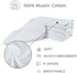 Dodo Babies Baby Muslin Burp Cloths 5-Pack, 2 Pacifier Clips + Pacifier Case, Cotton Large 20" by 10" Hand Washcloths,