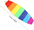 1.4m/2m/2.7m Rainbow Color Dual Line Stunt Power Sport Kite Flying Tools Outdoor Fun Play Toy