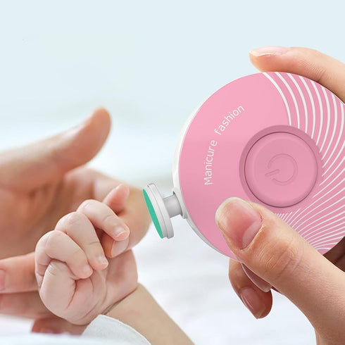 Trimmer Set, 6 Electric Baby Nail Safe Baby Nail File Kit for Newborn Infant Toddler, Quiet Nail Grinder with Grinding