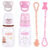 BABESIDE 6 Pcs Reborn Baby Doll Accessories Set, Cute Bear Pattern Baby