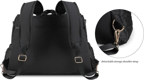 MOMIGO Backpack Pack Baby Diaper Bag - Large Size Multifunction Travel Back for Mom, Fashion Classic Maternity Baby