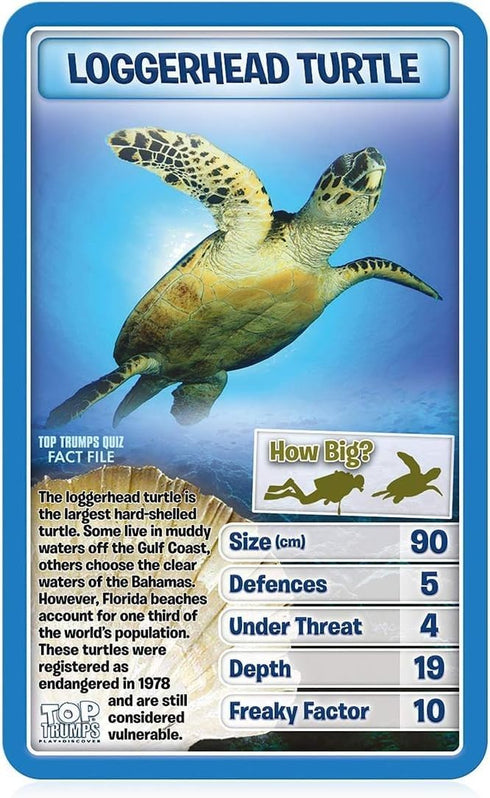 Top Trumps Creatures of The Deep Classic Card Game, Learn Facts About Jellyfish, Octopus, and Penguins