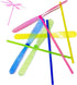 36 Pieces Hand Helicopter Spinner, Outdoor Flying Plastic Dragonfly Toy, Random Color Toy Helicopter