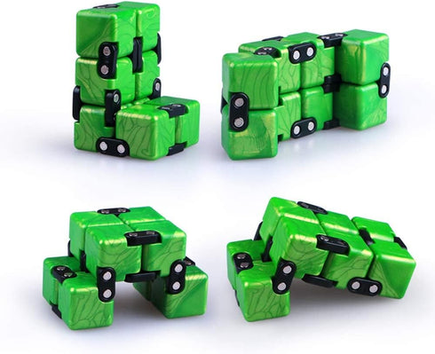 QIYI Little Golden Elephant Upgraded Infinity Cube Fidget Toy, Cool Mini Gadget for Stress Relief, Sapphire