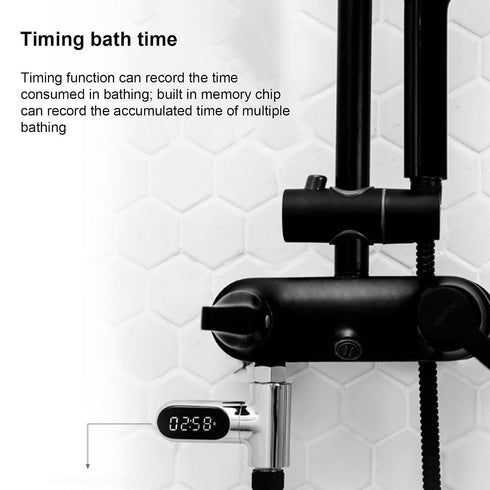 BTSEURY 360 Shower Thermometer, LED Digital Bath Thermometer with High Accuracy Temperature Sensor and Degree Rotating