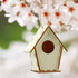 Outus 24 4 Pcs Wooden DIY Birdhouse Kits for Kids to Build, Shapes Birdhouse Kit Wooden Unfinished with Butterfly