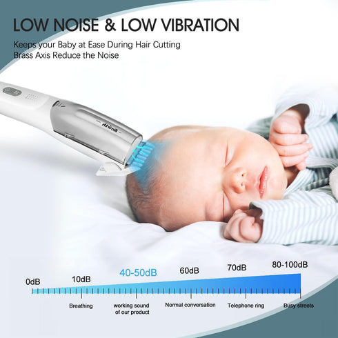 Trimmer Bimirth Baby Hair Clipper with Vacuum - Hair for Kids and Toddlers - Waterproof, Rechargeable, Cordless Hair