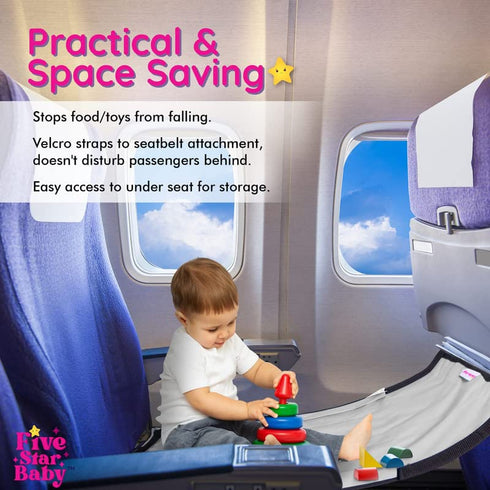 Toddler Airplane Bed - Ultimate Airplane Travel Essential | Portable Airplane Seat Extender for Kids | Perfect Airplane