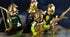 Elf Metalic Gold and Rose Gold of Lances, Bows, Sword, Helm and Armour for Major Brand Building Block Minifigure 72 PCS