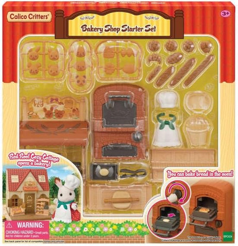 Set 53+ Calico Critters Bakery Shop Starter - Bake & Play with Pieces!
