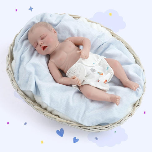 Reborn Baby Doll Diapers - 4 PCS Reusable Doll Diapers for 17-22 inch Dolls