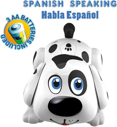 2+ WEofferwhatYOUwant Robot Dog Electronic Spanish Harry Puppy Bilingual Interactive Pet Dog Toy for Toddlers Walks