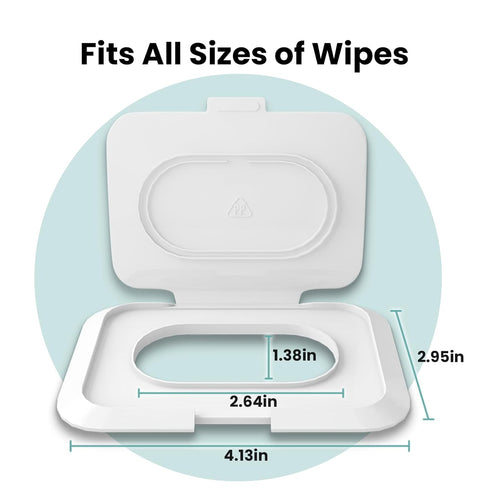 1 2 Reusable Wipes Lid for Non Flip Top Baby Wipes Refill, Reusable for Over Year, Pcs