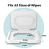 1 2 Reusable Wipes Lid for Non Flip Top Baby Wipes Refill, Reusable for Over Year, Pcs