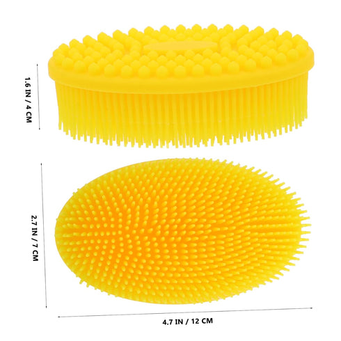 Bath Brush Soft Silicone Hair Care Brush for Newborns Ergonomic Handle for Gentle Scalp for Healthy Hair Growth