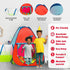 Kiddey Tunnel and Ball Pit Play Tent, 3pc Pop Up Toddler Gym Tunnels with Tents for Kids, Indoor Outdoor Gift