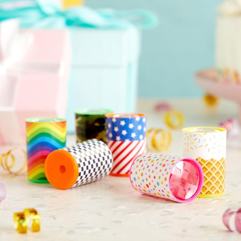 BLUE PANDA 48 Mini Kaleidoscope Style Prism Toys for Kids - Vintage-Style Retro Tubes, Bulk Birthday Party Favors