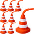 Sawysine 8 Pack Construction Cone Cups with Straws Bulk, Traffic Cones Party