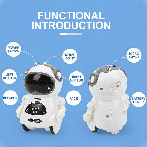 GoolRC 939A Pocket Robot, Talking Interactive Mini Robot with Voice Recognition & Singing