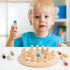 Wooden Memory Chess Matching Game - Family Board Games for Kids and Adults, Montessori Educational Toy for Ages 3-8+