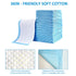 50 Pack 3-Layer 24x18 Clearworld Disposable Changing Pad, Waterproof Baby Disposable Underpads, Portable Diaper