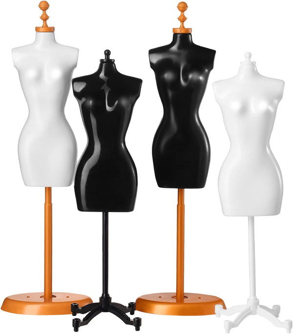 COHEALI Dress Stand Doll Hold Display Stand, 4pcs Doll Clothes Support Stents for Display