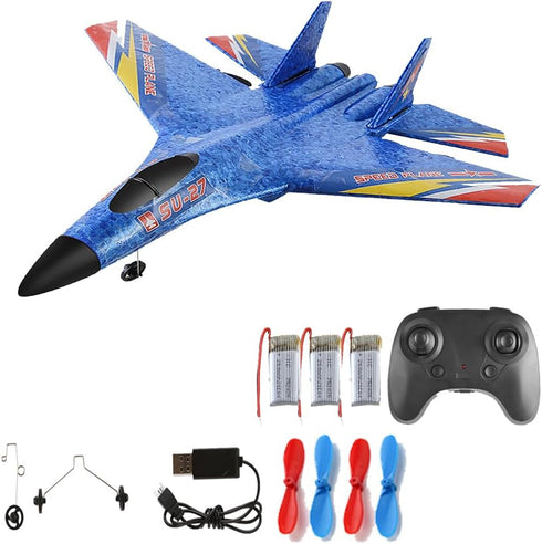 RC Plane Su-27 Ready to Fly, 2 Channel 2.4GHZ Remote Control Airplane, RC Aircraft for Boys Girls Adults Beginners