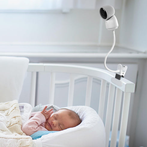 Clip Mount for Arenti Baby Monitor, No Tools or Wall Damage (White)