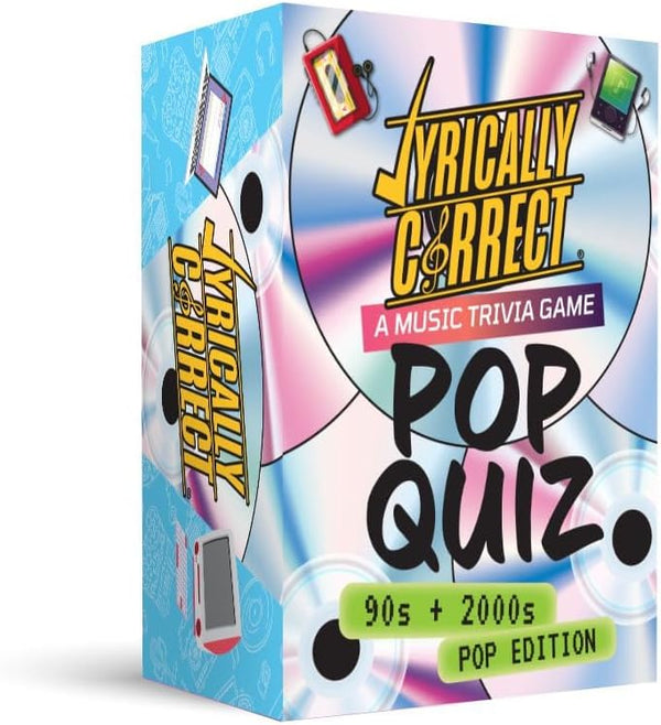 Lyrically Correct '90s & 2000s Music Trivia Card Game - Pop Edition