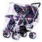 Universal Stroller Rain Cover, Pushchair Rainproof Dustproof Windproof Cover with Canopy and Zipper Door for Easy Lift