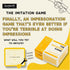 Brass Monkey The Imitation – Social Party Game with 300+ Game Card Prompts for Doing Impressions