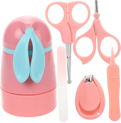 Toyvian Nail Case Grooming Kit for Newborns Toddlers Includes Nail Clippers Scissors