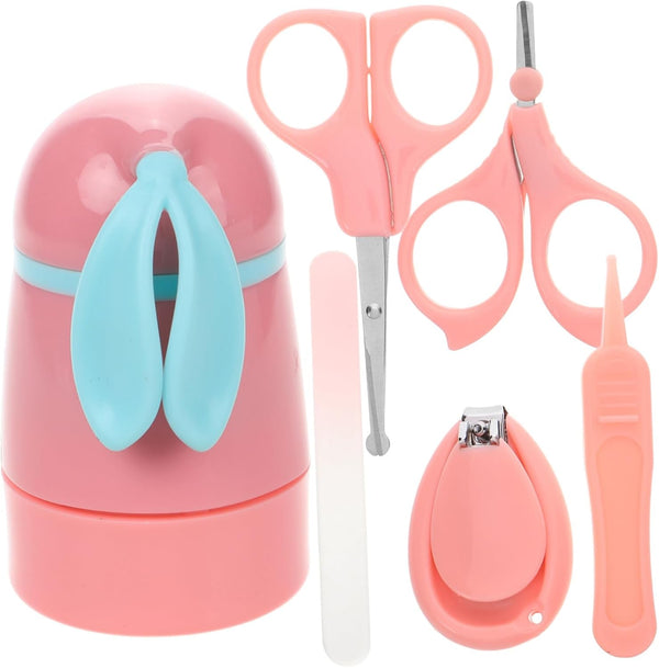 Toyvian Nail Case Grooming Kit for Newborns Toddlers Includes Nail Clippers Scissors