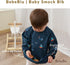 BebeBiu Long Sleeve Baby Bib, Waterproof Fabric, Catch-All Pocket, Baby Smock Bib, Adjustable Sleeves