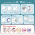Maymom 19 mm Flange Inserts for Medela, Spectra 24 mm Shields/Flanges, 2pc/Each, Compatible with Medela Freestyle